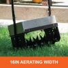imageAgriFab 450365 Push Spike Aerator Lawn Tool16 Inch Push Lawn Aerator With 5 Aerating Spikes Used for Lawn Care Maintenance