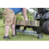 imageAgriFab 450544 40 inch Tow Behind Spike Aerator for Aerating Lawns 10 Galvanized Steel Spike Disks Universal Hitch BlackSpike Aerator