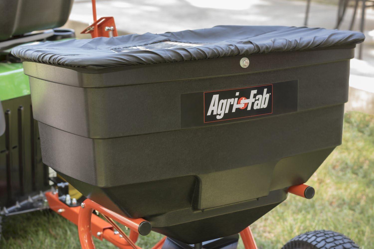 imageAgriFab 450329 185 lb TowBehind ATVUTV Broadcast Lawn Spreader for SeedFertilizerSaltIce Melt Easy to use Flow ControlBroadcast Spreader