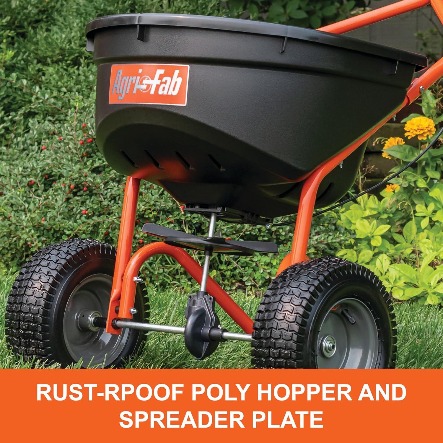 imageAgriFab 450576 110lb Capacity Push Lawn Spreader