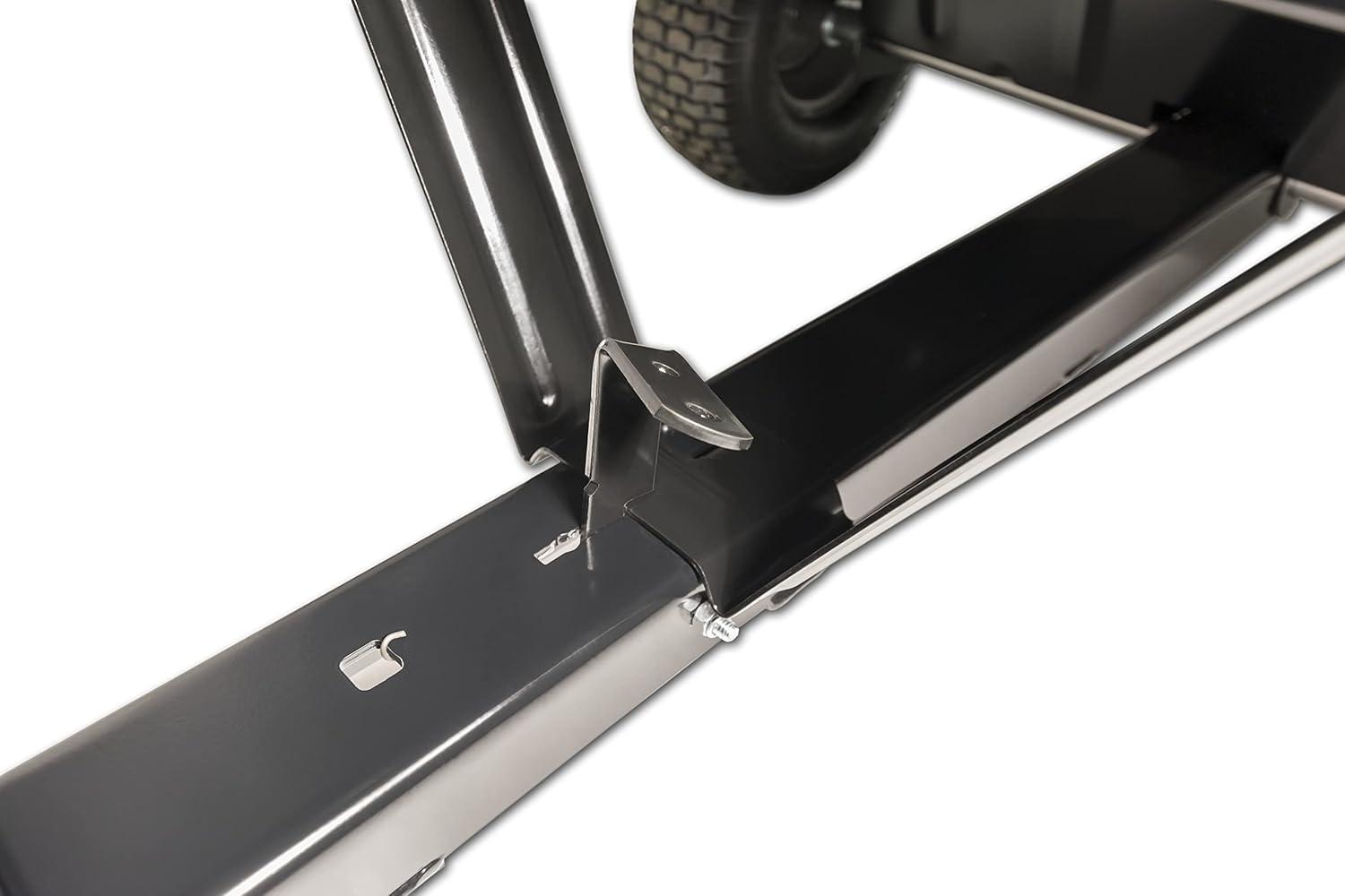 imageAgriFab 450578 Large Capacity 32 CU FT Hard Top Chip NVac Tow Behind Lawn Vacuum Leaf Mulcher Gas Powered Easy Foot Pedal Dumping