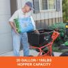 imageAgriFab 450329 185 lb TowBehind ATVUTV Broadcast Lawn Spreader for SeedFertilizerSaltIce Melt Easy to use Flow ControlBroadcast Spreader
