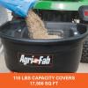 imageAgriFab 450527 110 lb Tow Behind Lawn ampamp Garden Broadcast Spreader for SeedFertilizerSaltIce Melt Easy to use Flow Control from Seat of Riding Lawn Mower110lb Capacity