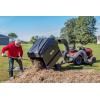 imageAgriFab 450631 Large Capacity 32 CU FT Hard Top Mow NVac Tow Behind Lawn Vacuum Leaf Vacuum Gas Powered Easy Foot Pedal Dumping