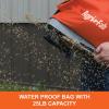 imageAgriFab 450639 25 lb Handheld Bag Seeder Spreader with Waterproof Bag Enclosed Gears Adjustable Shoulder Strap Rear Baffle Orange