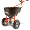 imageAgriFab 450614 130 lb Push Lawn ampamp Garden Broadcast Spreader for SeedFertilizerSaltIce Melt Walk Behind with Easy to use Flow Control LeverCART