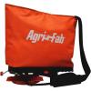 imageAgriFab 450639 25 lb Handheld Bag Seeder Spreader with Waterproof Bag Enclosed Gears Adjustable Shoulder Strap Rear Baffle Orange