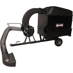 imageAgriFab 450631 Large Capacity 32 CU FT Hard Top Mow NVac Tow Behind Lawn Vacuum Leaf Vacuum Gas Powered Easy Foot Pedal Dumping