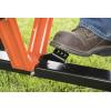 imageAgriFab 450533 650 lbs Tow Behind Poly Dump Cart 10 CU FT Lawn ampamp Garden CartTrailer for Lawn Mowers 16quot Pneumatics Tires Easy to Use Foot Pedal Dumping Lever