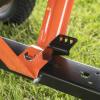 imageAgriFab 450533 650 lbs Tow Behind Poly Dump Cart 10 CU FT Lawn ampamp Garden CartTrailer for Lawn Mowers 16quot Pneumatics Tires Easy to Use Foot Pedal Dumping Lever