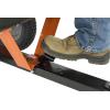 imageAgriFab 450533 650 lbs Tow Behind Poly Dump Cart 10 CU FT Lawn ampamp Garden CartTrailer for Lawn Mowers 16quot Pneumatics Tires Easy to Use Foot Pedal Dumping Lever