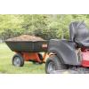 imageAgriFab 450533 650 lbs Tow Behind Poly Dump Cart 10 CU FT Lawn ampamp Garden CartTrailer for Lawn Mowers 16quot Pneumatics Tires Easy to Use Foot Pedal Dumping Lever