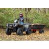 imageAgriFab 450579 1000 lb Tow Behind Poly Dump Cart 17 CU FT Lawn ampamp Garden CartTrailer for Riding Lawn Mowers 18quot x 85quot AllTerrain Pneumatics Tires Easy to Use Dumping Mechanism