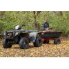 imageAgriFab 450579 1000 lb Tow Behind Poly Dump Cart 17 CU FT Lawn ampamp Garden CartTrailer for Riding Lawn Mowers 18quot x 85quot AllTerrain Pneumatics Tires Easy to Use Dumping Mechanism