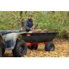 imageAgriFab 450579 1000 lb Tow Behind Poly Dump Cart 17 CU FT Lawn ampamp Garden CartTrailer for Riding Lawn Mowers 18quot x 85quot AllTerrain Pneumatics Tires Easy to Use Dumping Mechanism