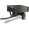 imageAgriFab 450101 Steel Utility Lawn ampamp Garden Dump Cart For Riding Lawn Mowers 12 cu ft750 Capacity 16quot Pneumatic Wheels Easy FootLever DumpingDump Cart