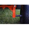 imageAgriFab 450573 700 lbs Tow Behind Poly DumpSwivel Cart Lawn ampamp Garden CartTrailer for Lawn Mowers 16quot Pneumatics Tires Easy to Use Foot Dumping Mechanism
