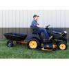 imageAgriFab 450573 700 lbs Tow Behind Poly DumpSwivel Cart Lawn ampamp Garden CartTrailer for Lawn Mowers 16quot Pneumatics Tires Easy to Use Foot Dumping Mechanism