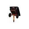 imageAgriFab 450573 700 lbs Tow Behind Poly DumpSwivel Cart Lawn ampamp Garden CartTrailer for Lawn Mowers 16quot Pneumatics Tires Easy to Use Foot Dumping Mechanism