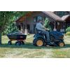 imageAgriFab 450594 4Wheel Poly Convertible PullTow Garden Dump Cart 1200lb Tow Capacity Black