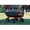 imageAgriFab 450594 4Wheel Poly Convertible PullTow Garden Dump Cart 1200lb Tow Capacity Black