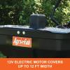 imageAgriFab 450627 Zero Turn Mower Electric Spreader 125 lb Hopper Capacity Grass Seed and Fertilizer Spreader Spread Width up to 12 ft Black