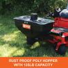 imageAgriFab 450627 Zero Turn Mower Electric Spreader 125 lb Hopper Capacity Grass Seed and Fertilizer Spreader Spread Width up to 12 ft Black