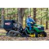 imageAgriFab 450630 Large Capacity 29 CU FT Soft Top MowNVac Tow Behind Lawn Vacuum Leaf Vacuum Gas Powered Easy Single Lever Dumping