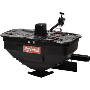 imageAgriFab 450627 Zero Turn Mower Electric Spreader 125 lb Hopper Capacity Grass Seed and Fertilizer Spreader Spread Width up to 12 ft Black