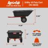 image:imageAgriFab Inc 350Pound Steel Tow Behind Dump Cart 10Cubic Feet Capacity  Removable Tail Gate Garden Utility Trailer Black1 000 lb Poly TowBehind Swivel Dump Cart