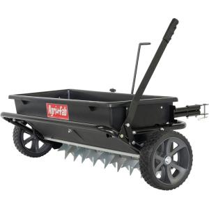 image:imageAgriFab 450288 175 lb TowBehind Lawn amp Garden Drop Spreader for SeedFertilizer Salt Ice Melt Designed to Pull Behind Lawn amp Garden Tractors100 lb TowBehind SpikerSeeder Spreader