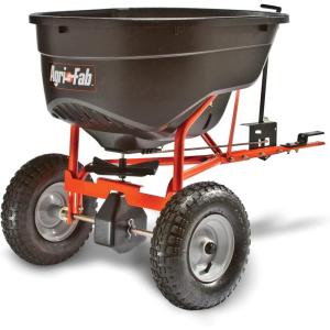 image:imageAgriFab 450288 175 lb TowBehind Lawn amp Garden Drop Spreader for SeedFertilizer Salt Ice Melt Designed to Pull Behind Lawn amp Garden Tractors130 lb Direct Control TowBehind Spreader